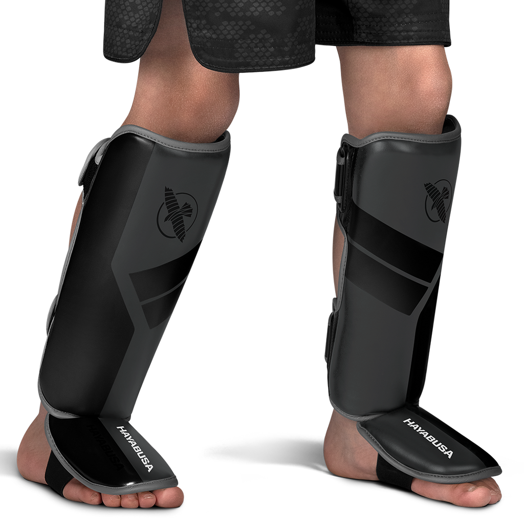 Hayabusa S4 Jeugd-scheenbeschermers - Charcoal grijs