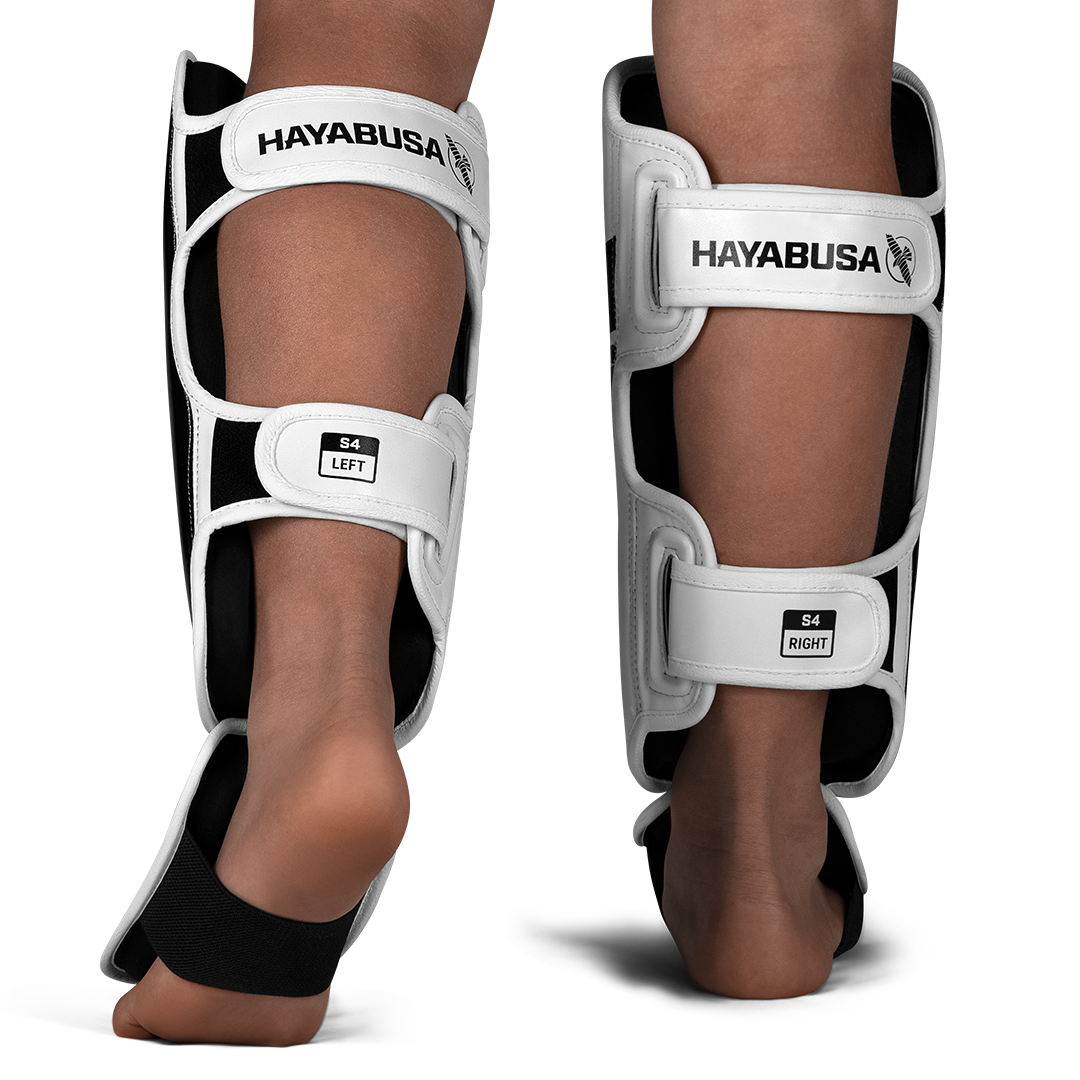 Hayabusa S4 Jeugd-scheenbeschermers - Wit