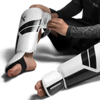 Hayabusa S4 Jeugd-scheenbeschermers - Wit