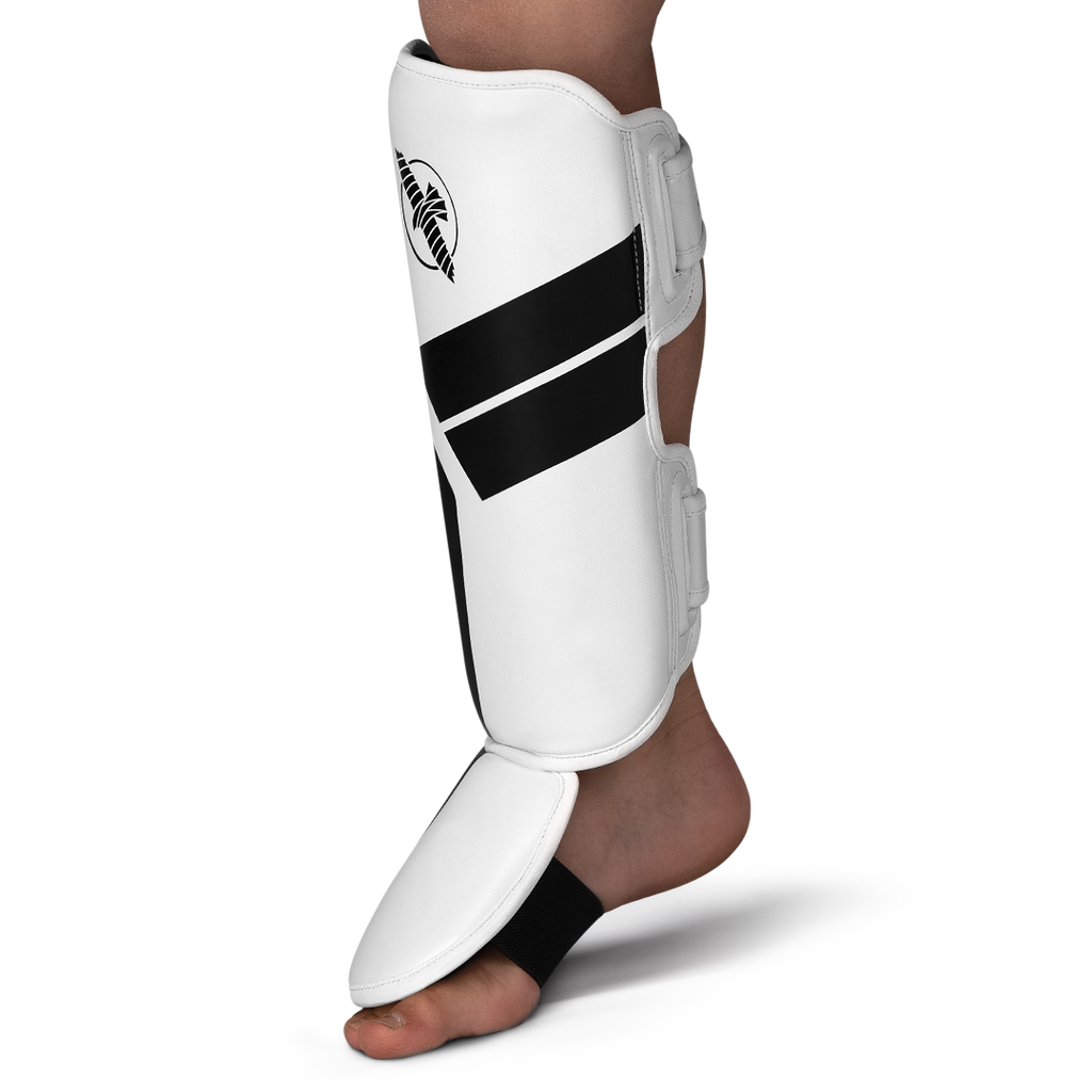 Hayabusa S4 Jeugd-scheenbeschermers - Wit
