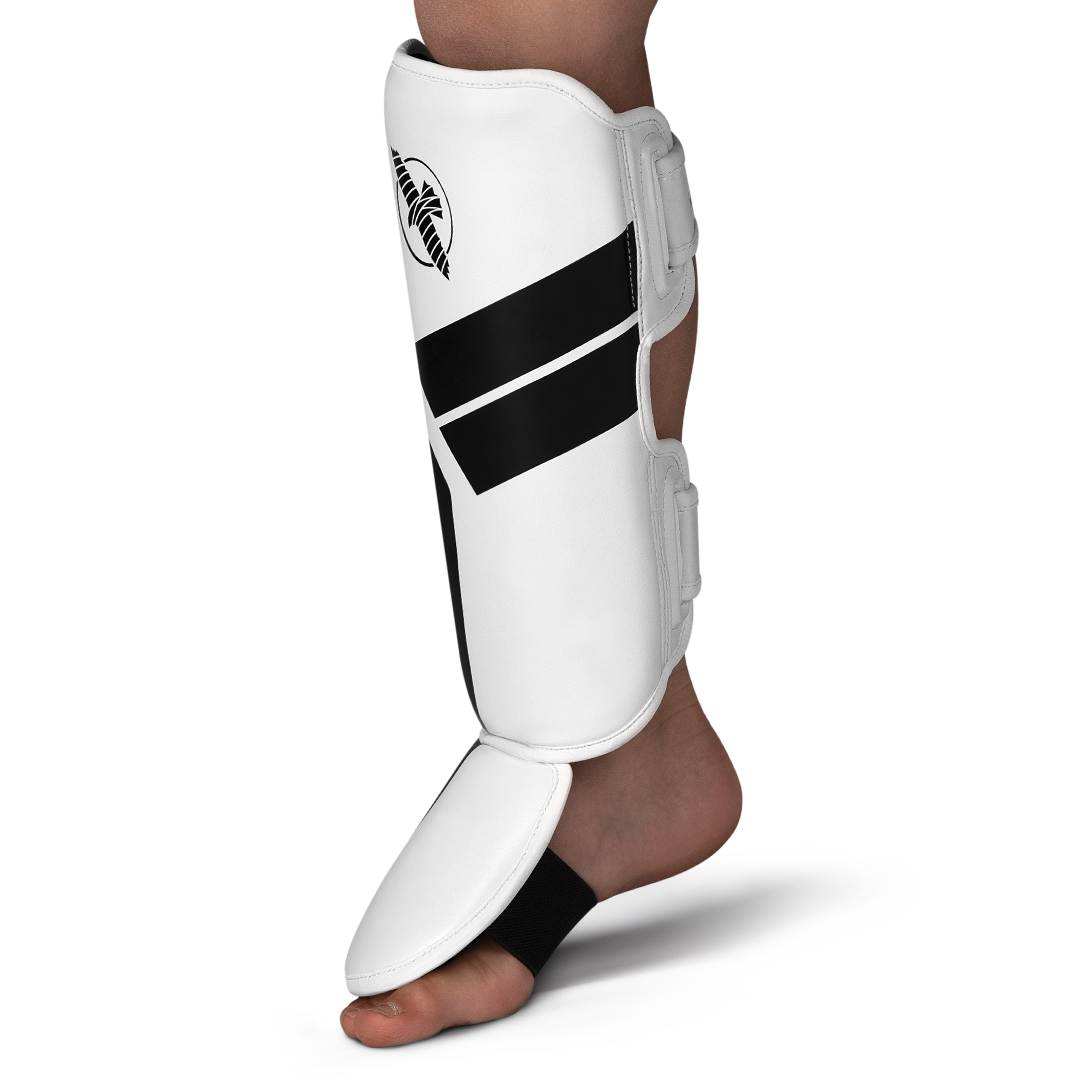 Hayabusa S4 Jeugd-scheenbeschermers - Wit