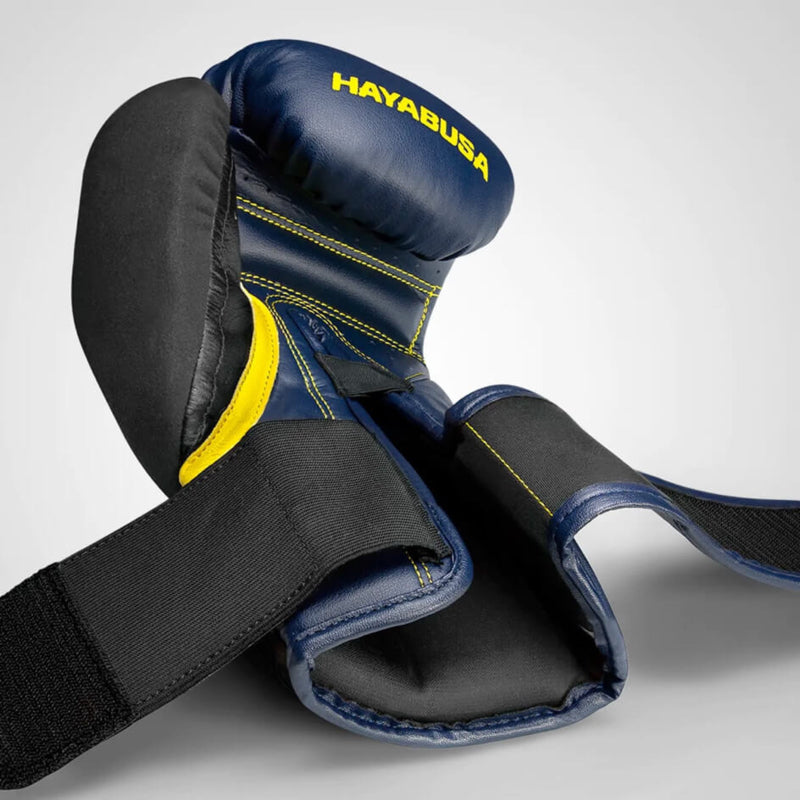Hayabusa T3 Bokshandschoenen - Navy Blauw / Geel