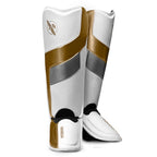 Hayabusa T3 Full-Back Scheenbeschermers - Wit / Goud
