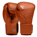 Hayabusa T3 Kanpeki Bokshandschoenen - Leer - Klei Oranje