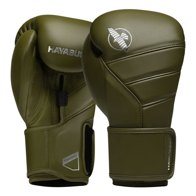 Hayabusa T3 Kanpeki Bokshandschoenen - Leer - Olijf Groen