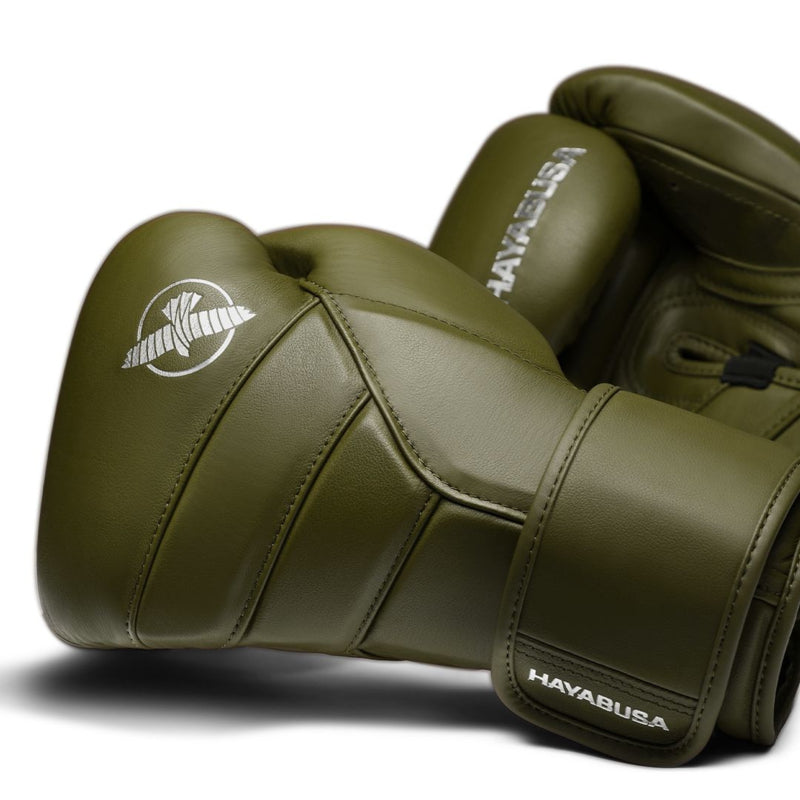 Hayabusa T3 Kanpeki Bokshandschoenen - Leer - Olijf Groen