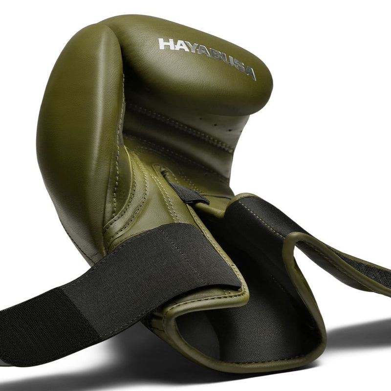 Hayabusa T3 Kanpeki Bokshandschoenen - Leer - Olijf Groen