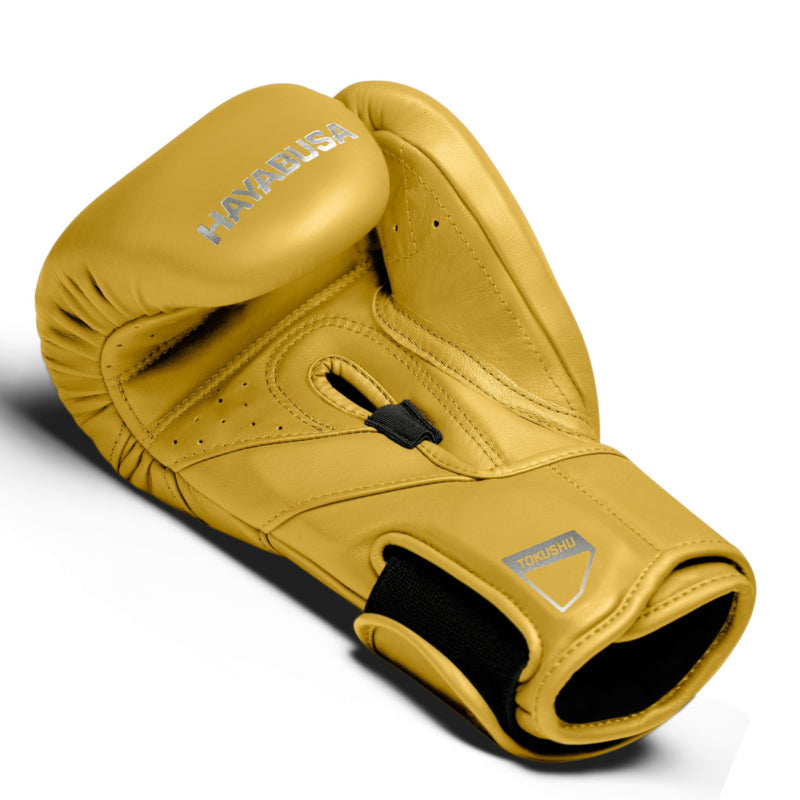Hayabusa T3 Kanpeki Bokshandschoenen - Leer - Tijger Geel