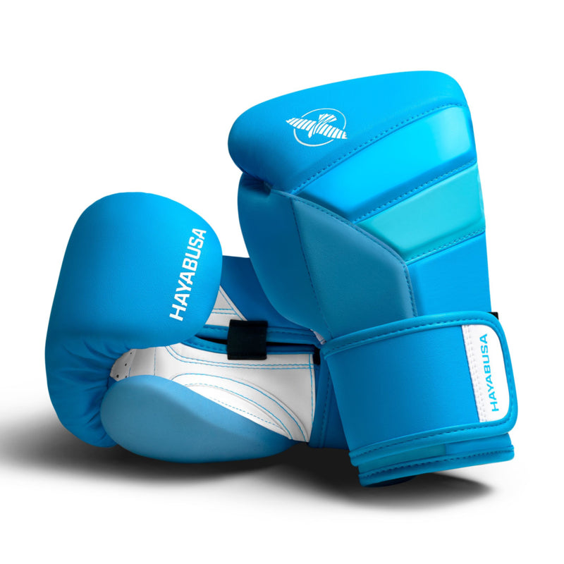 Hayabusa T3 Neon Bokshandschoenen - Neon Blauw