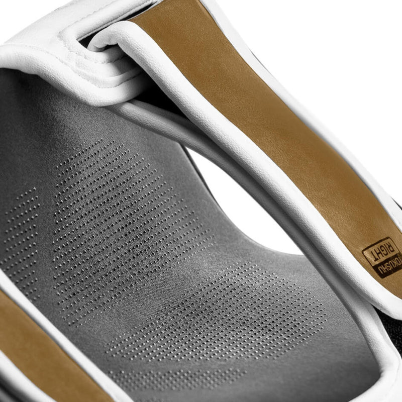 Hayabusa T3 Striking Scheenbeschermers - Wit / Goud