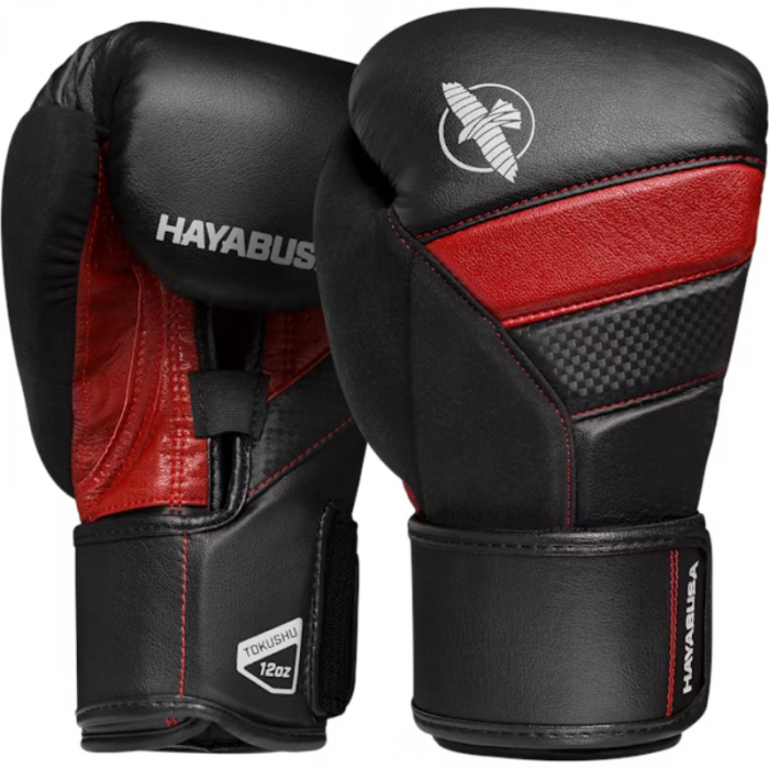 Hayabusa T3 Bokshandschoenen - Zwart / Rood