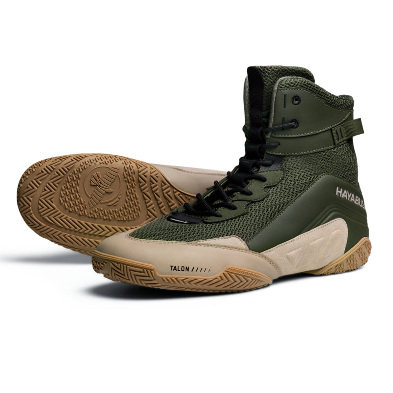 Hayabusa Talon Boksschoenen - Unisex - Groen/Bruin