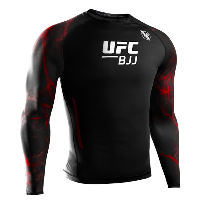 Hayabusa UFC BJJ Rash Guard – Zwart / Rood