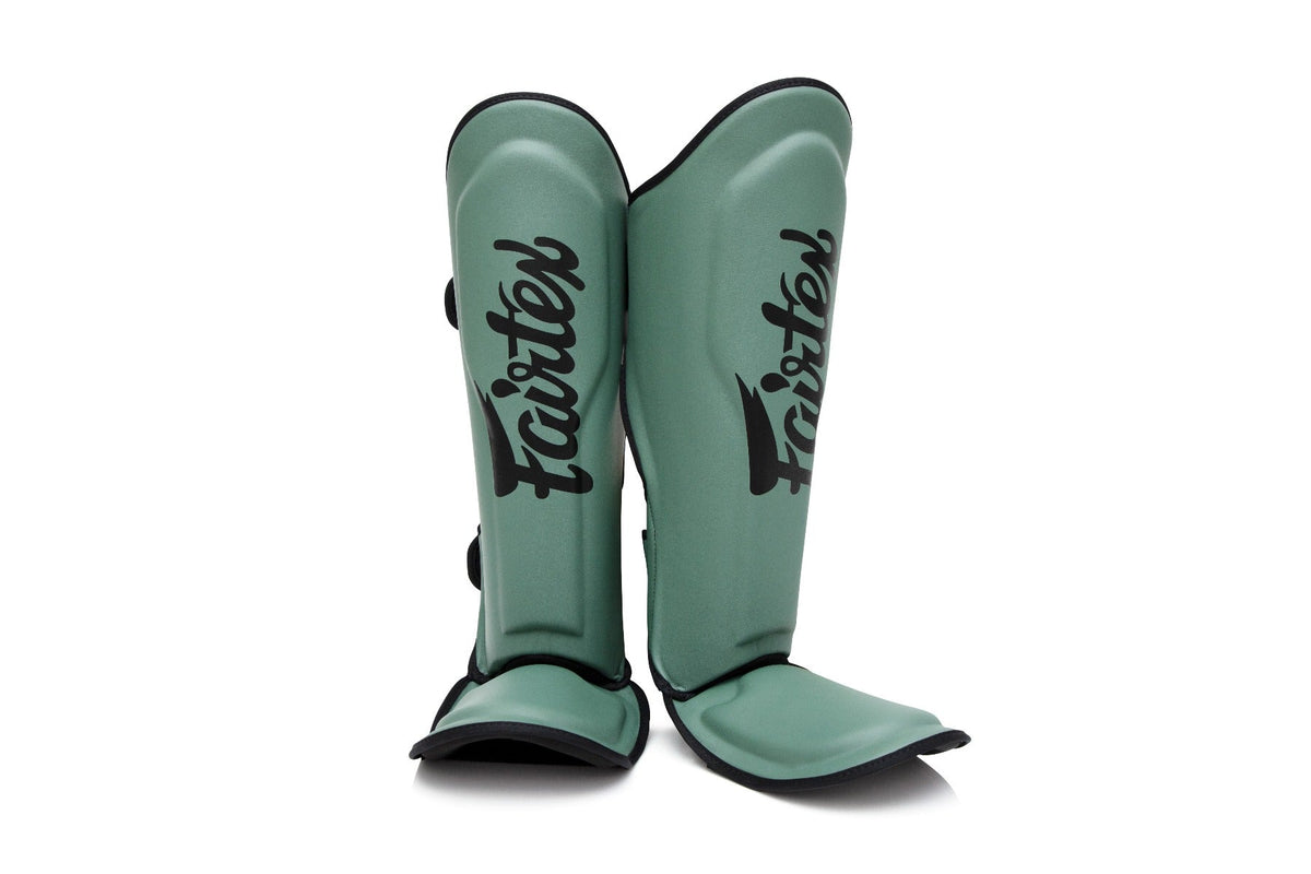 Fairtex X Booster Scheenbeschermers - FXB SG - Groen/Zwart