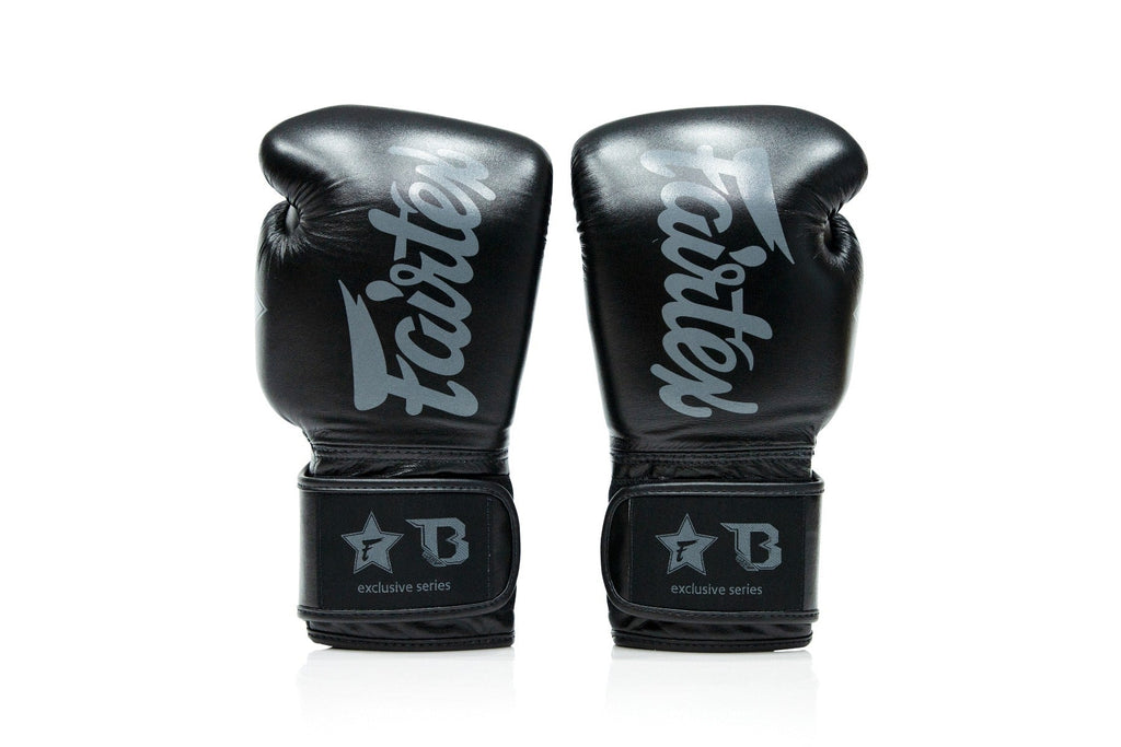 Fairtex X Booster Bokshandschoenen - FXB BG V2 - Echt leer - Zwart/Grijs