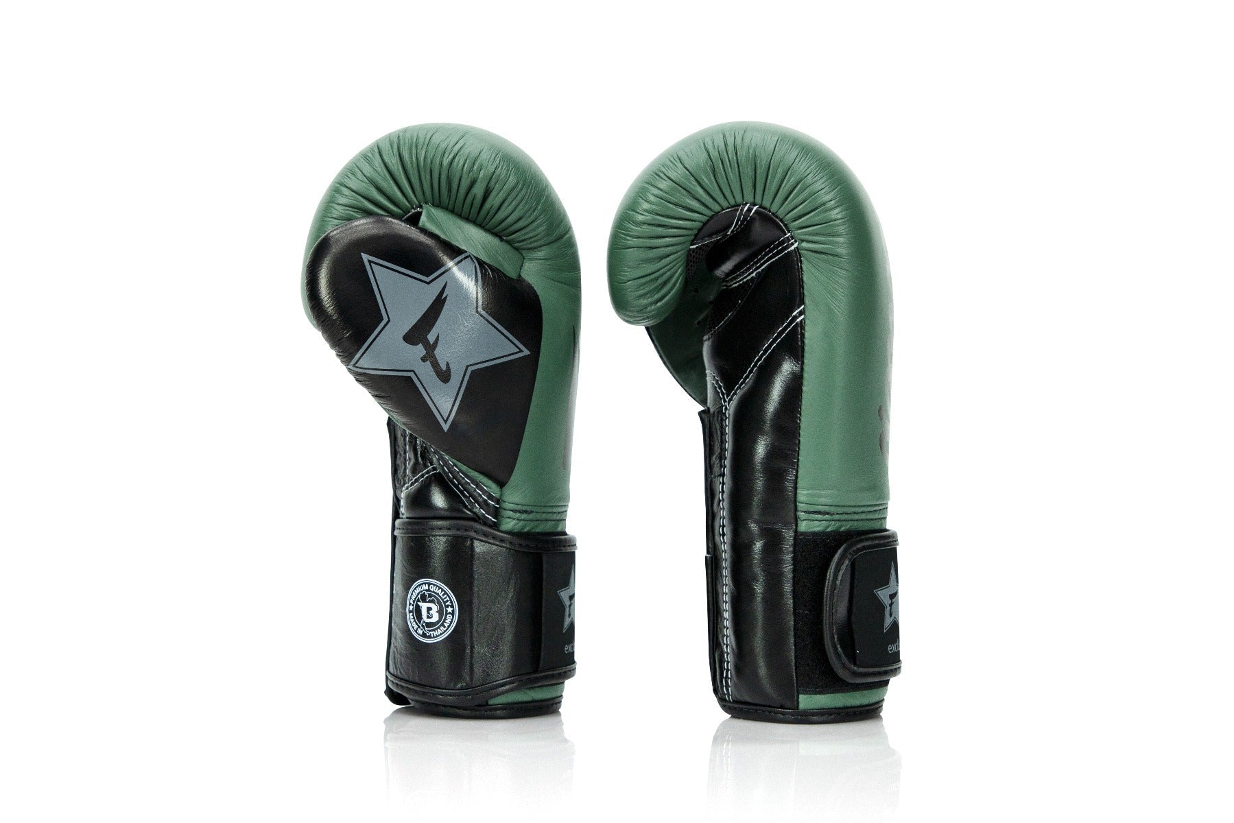 Fairtex X Booster Bokshandschoenen - FXB BG V2 - Echt leer - Donkergroen/Zwart