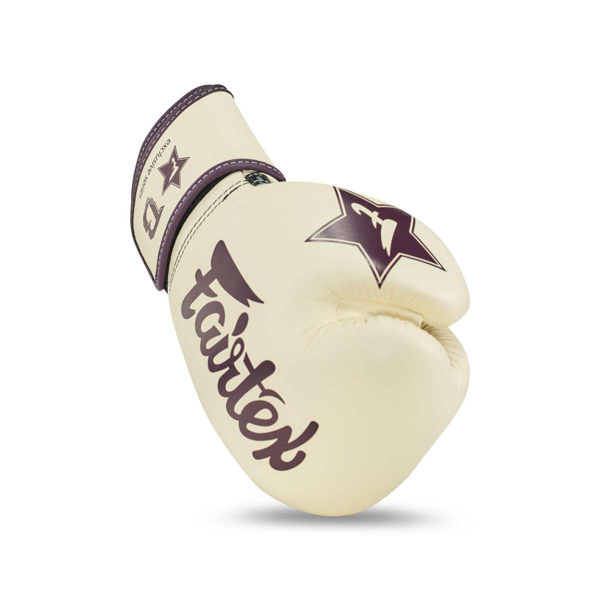 Fairtex X Booster Bokshandschoenen - FXB BG V2 - Echt leer - Beige/Donkerrood