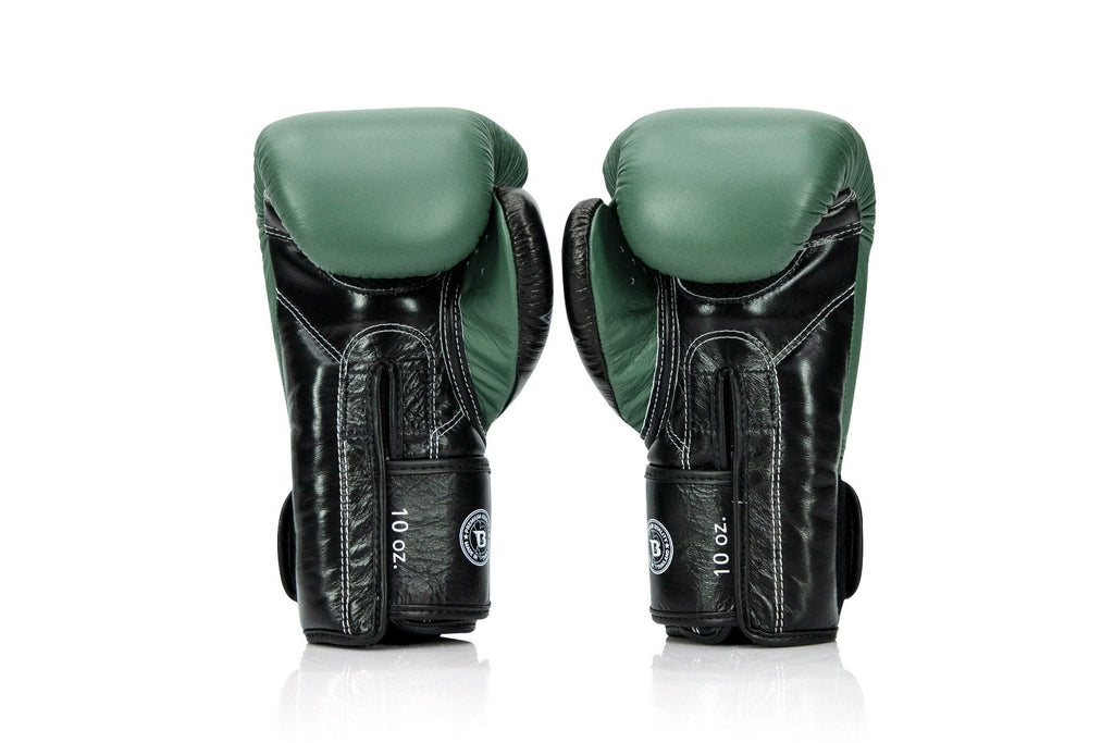 Fairtex X Booster Bokshandschoenen - FXB BG V2 - Echt leer - Donkergroen/Zwart