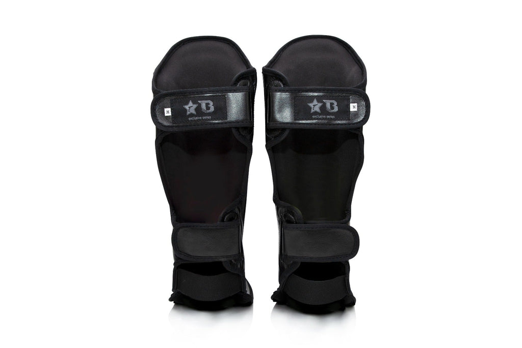 Fairtex X Booster Scheenbeschermers - FXB SG - Zwart/Grijs