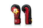 Fairtex X Booster Bokshandschoenen - FXB BG V2 - Echt leer - Zwart/Rood/Goud