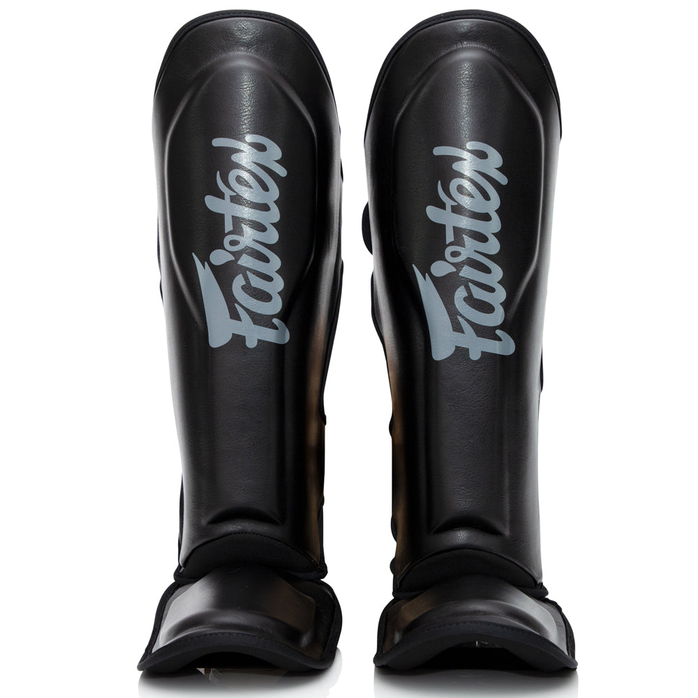 Fairtex X Booster Scheenbeschermers - FXB SG - Zwart/Grijs