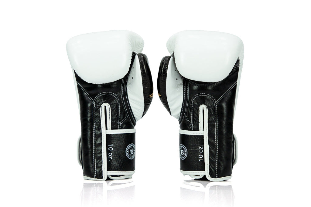 Fairtex X Booster Bokshandschoenen - FXB BG V2 - Echt leer - Wit/Zwart/Goud