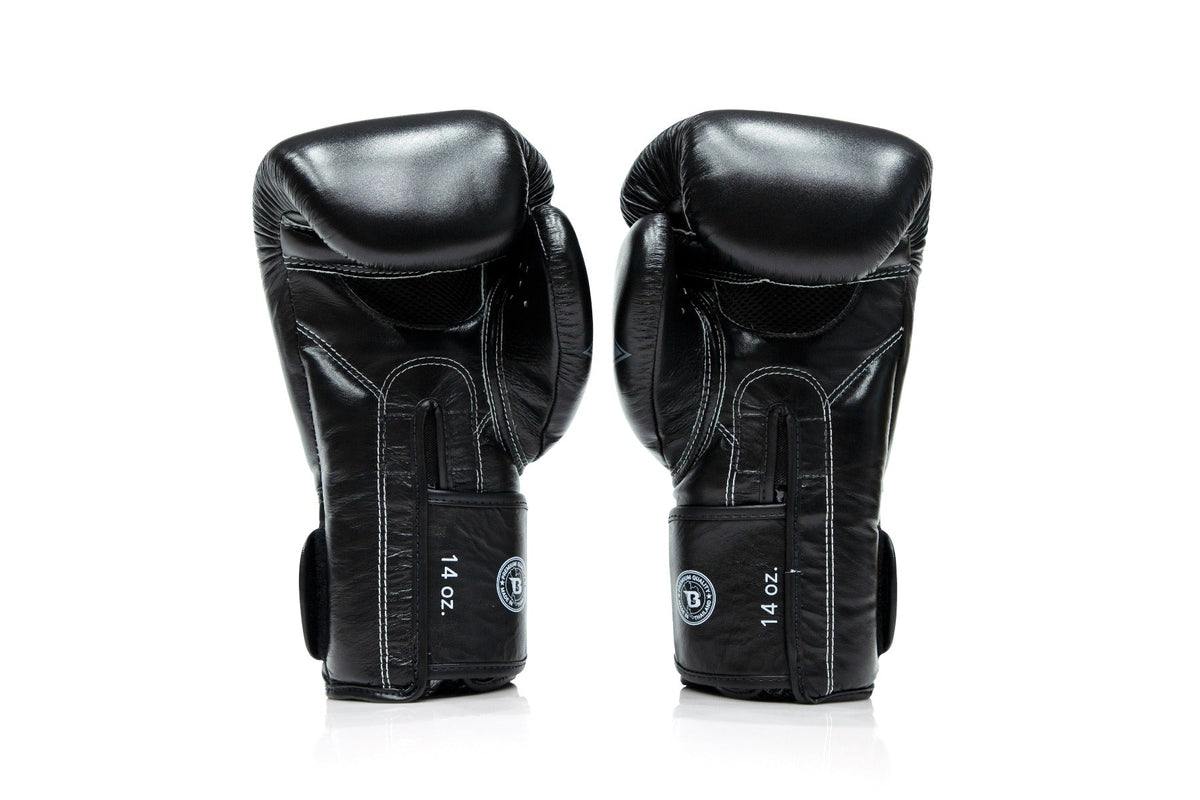 Fairtex X Booster Bokshandschoenen - FXB BG V2 - Echt leer - Zwart/Grijs