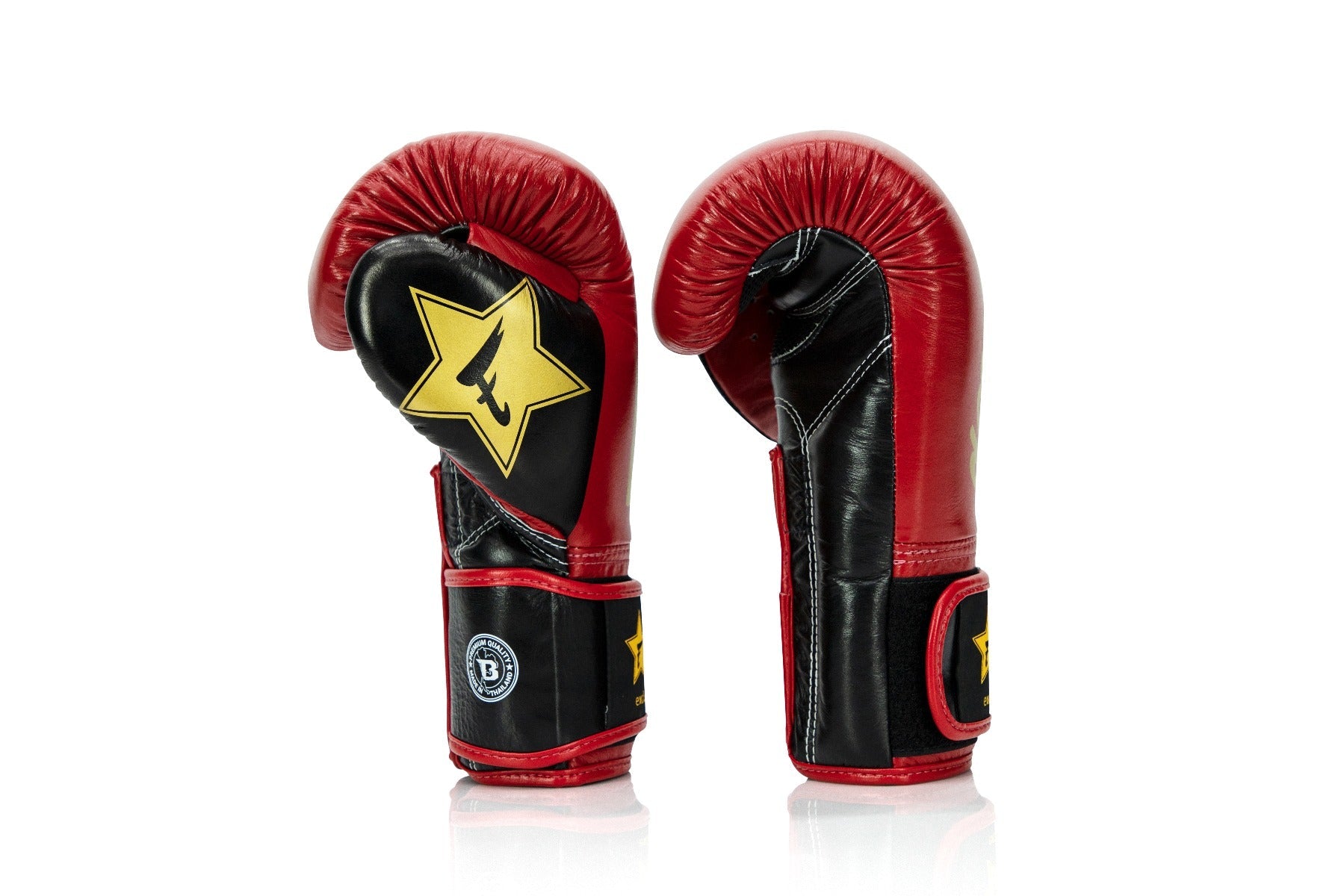 Fairtex X Booster Bokshandschoenen - FXB BG V2 - Echt leer - Rood/Zwart/Goud