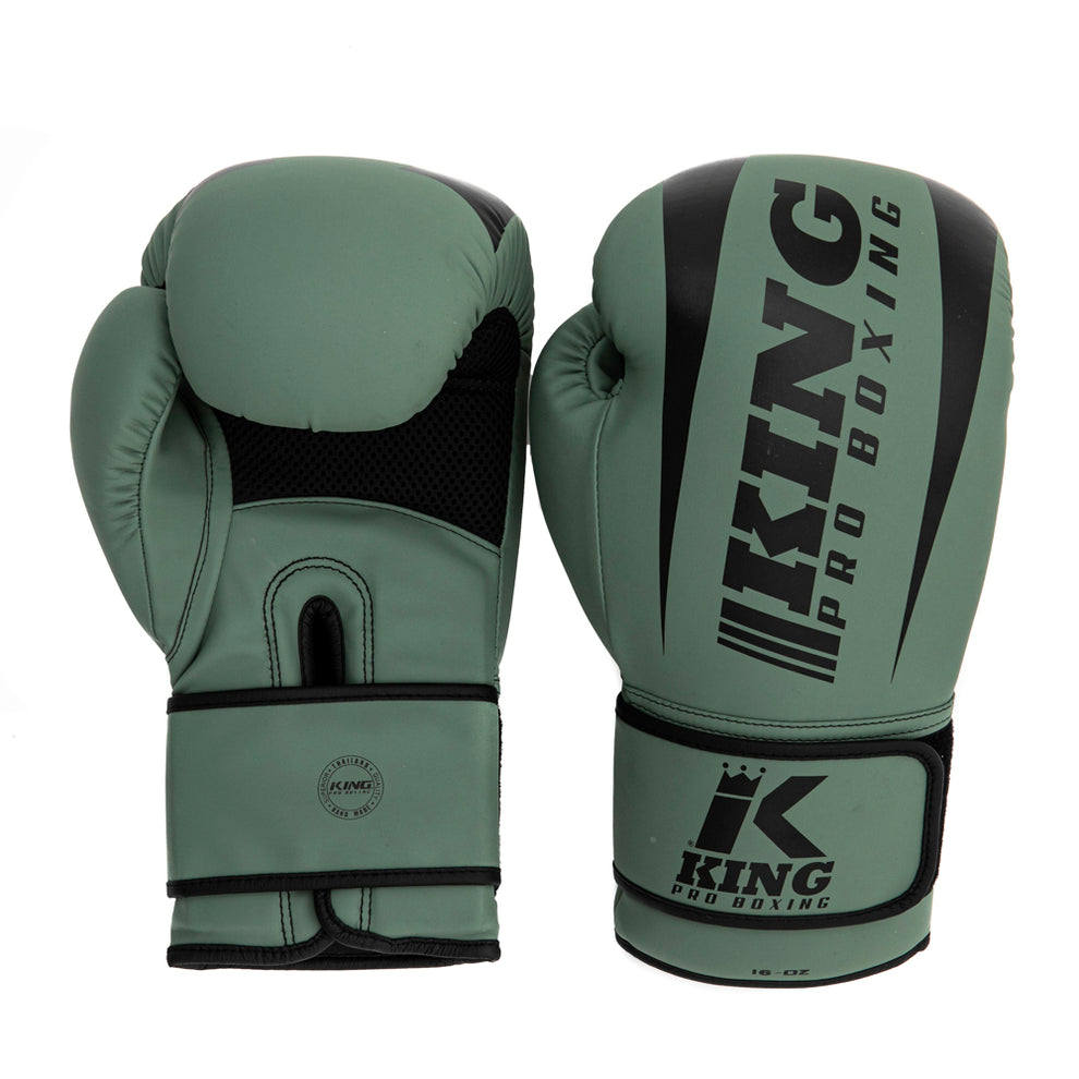 King Pro Boxing Bokshandschoenen - Revo 5 - Olijfgroen