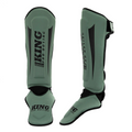 King Pro Boxing Revo 5 Kickboks Scheenbeschermers - Olijfgroen