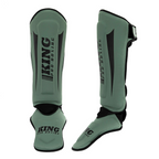 King Pro Boxing Revo 5 Kickboks Scheenbeschermers - Olijfgroen