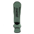 King Pro Boxing Revo 5 Kickboks Scheenbeschermers - Olijfgroen
