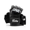 ONE X Fairtex FGV12ONE Grappling Handschoenen - Leer - Zwart