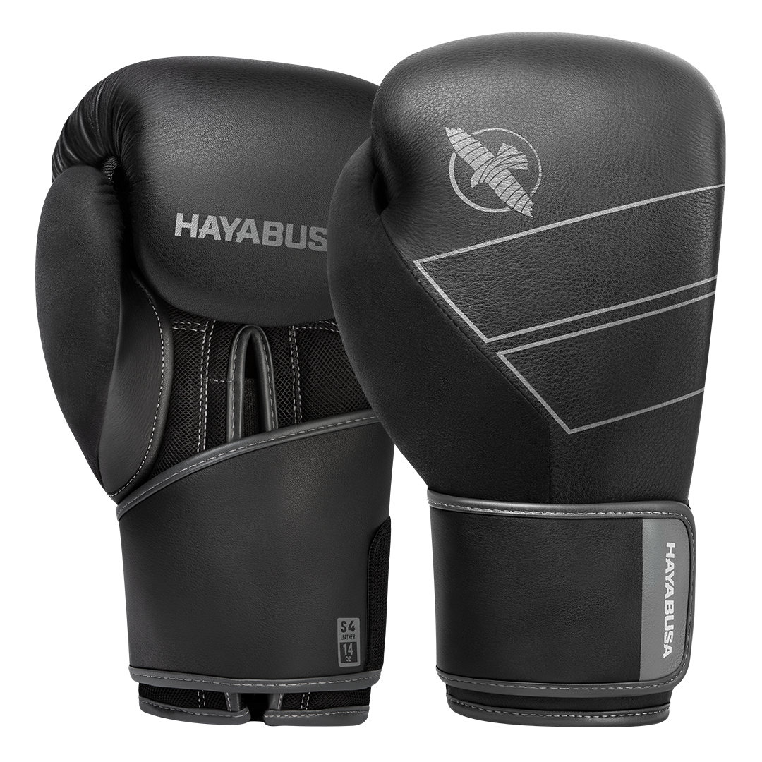 Hayabusa S4 Bokshandschoenen - Echt Leer - Zwart