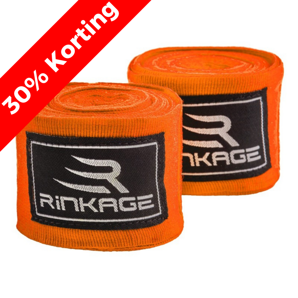 Rinkage Vanquish Handwraps - 450 cm - Oranje