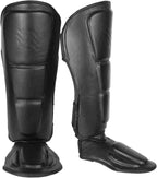 Sanabul Battle Forged Kickboxing Scheenbeschermers - Zwart