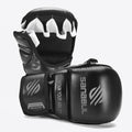 Sanabul Essential 7 oz MMA Hybrid Sparringhandschoenen - Zwart, Zilver