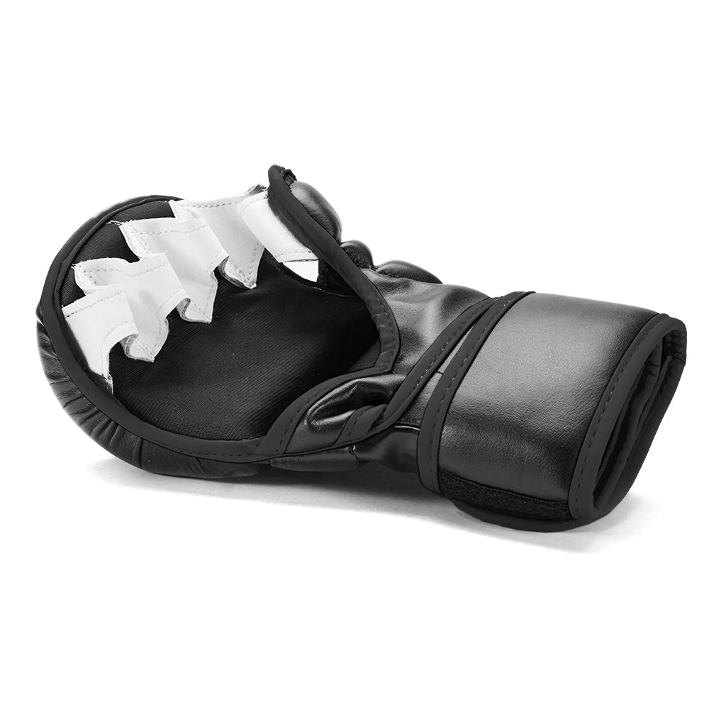 Sanabul Essential 7 oz MMA Hybrid Sparringhandschoenen - Zwart, Zilver