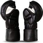 Sanabul Essential 7 oz MMA Hybride Sparringhandschoenen - Zwart
