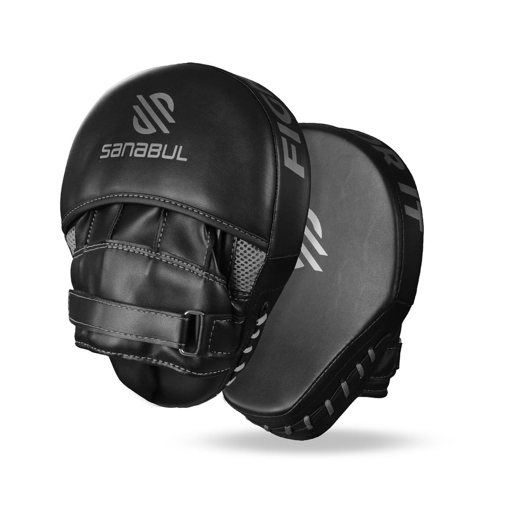 Sanabul Essential Curved Focus Mitts - Zwart / Zilver