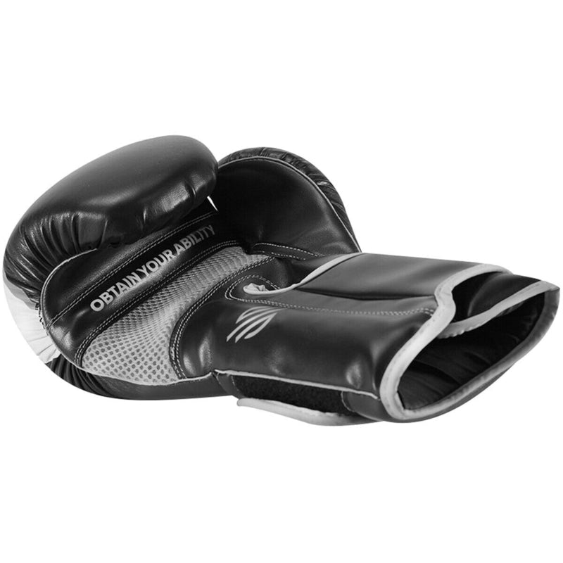 Sanabul Essential Gel Bokshandschoenen - Zwart, Zilver