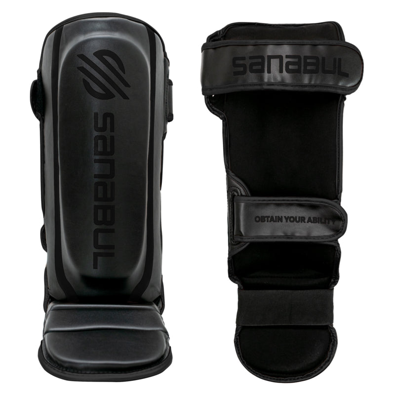 Sanabul Essential Hook and Loop Scheenbeschermers - Zwart
