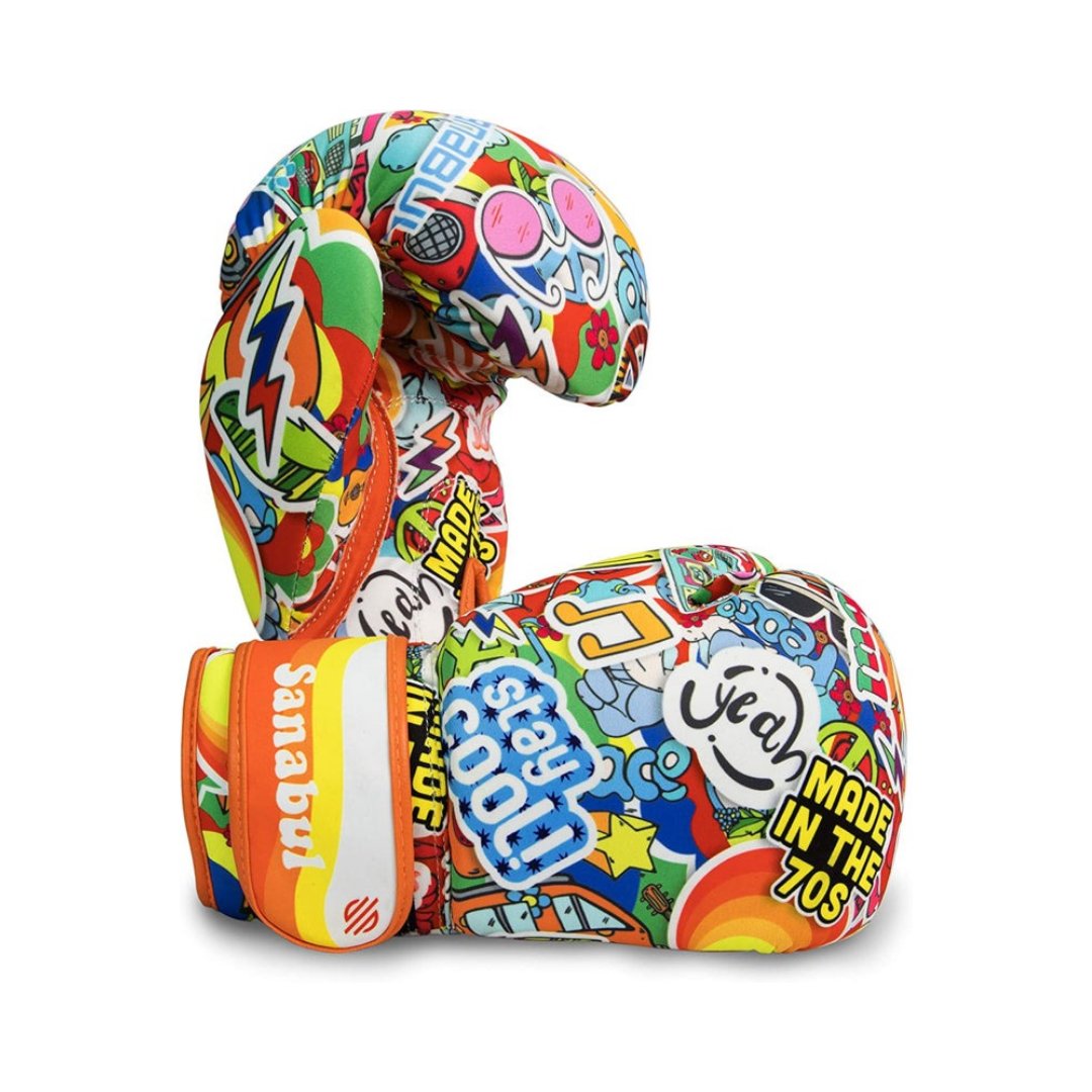 Sanabul Sticker Bomb Bokshandschoenen voor kinderen - 70's