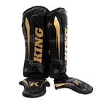 King Pro Boxing - Scheenbeschermers - Shogun - Zwart/goud