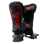 King Pro Boxing - Scheenbeschermers - Shogun - Zwart/rood