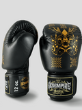 SKS Empire Bokshandschoenen - Sak Yant - Echt Leer - Zwart / Goud