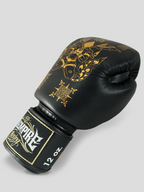 SKS Empire Bokshandschoenen - Sak Yant - Echt Leer - Zwart / Goud