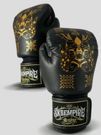 SKS Empire Bokshandschoenen - Sak Yant - Echt Leer - Zwart / Goud