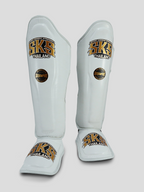 SKS Empire Scheenbeschermers - Echt Leer - Wit / Goud