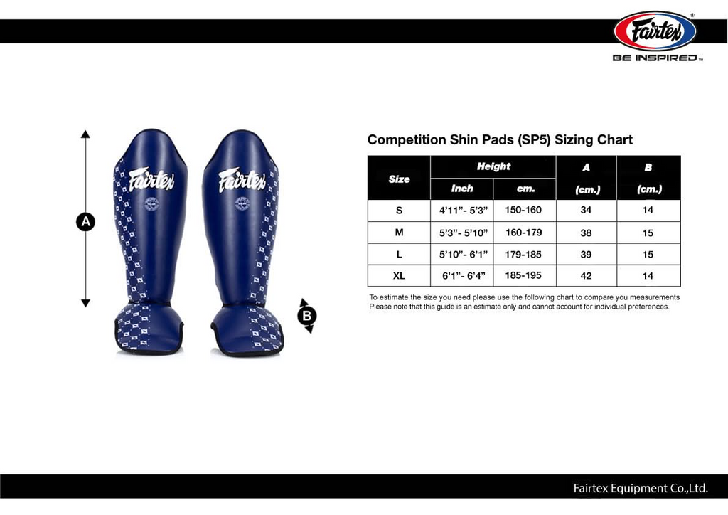 Fairtex SP5 Competition - Scheenbeschermers - Geel